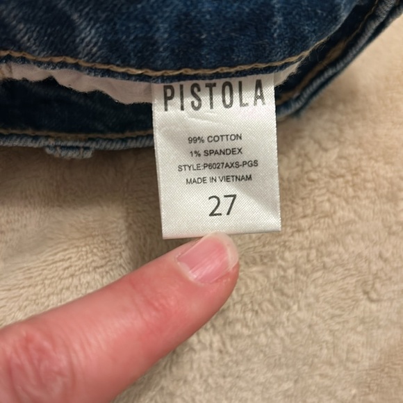 Pistola Nova denim cutoff Shorts in Passage Distressed sz 27 - Picture 6 of 6